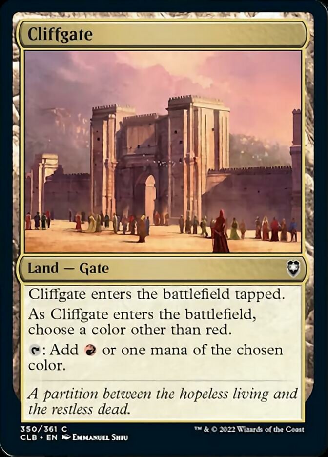 Cliffgate [Commander Legends: Battle for Baldur's Gate] | Cracking-Singles