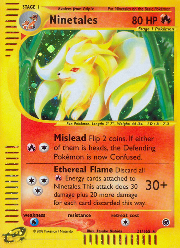 Ninetales (21/165) [Expedition: Base Set] | Cracking-Singles