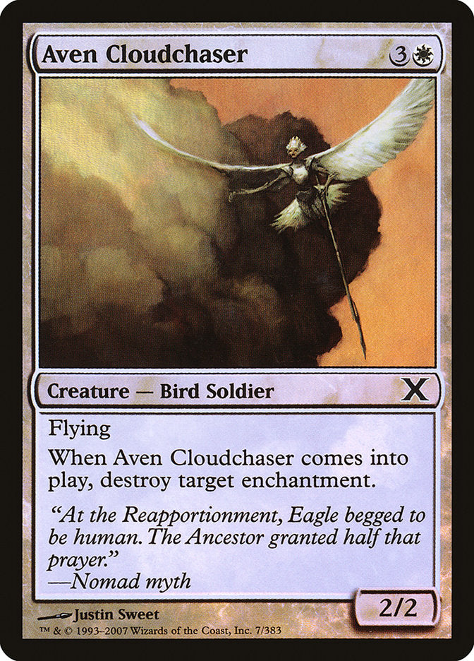 Aven Cloudchaser (Premium Foil) [Tenth Edition] | Cracking-Singles