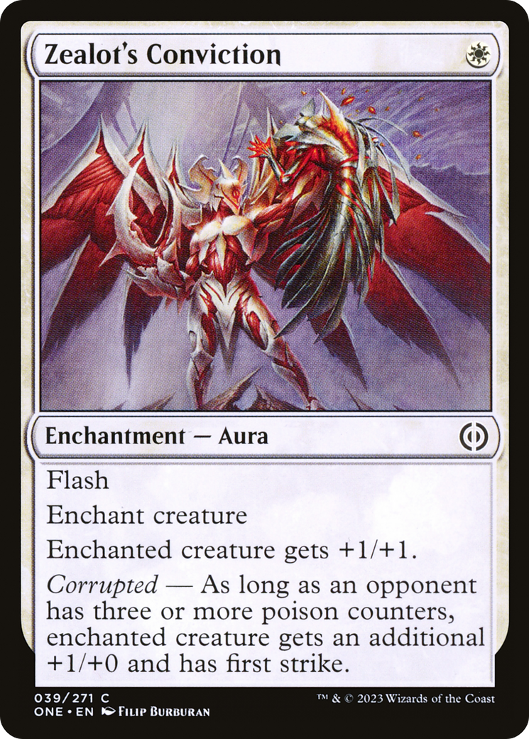 Zealot's Conviction [Phyrexia: All Will Be One] | Cracking-Singles