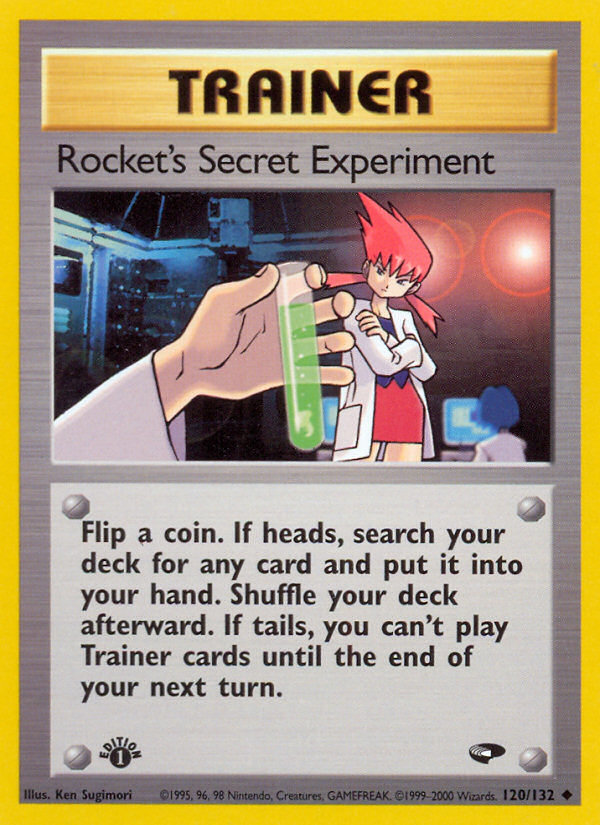 Rocket's Secret Experiment (120/132) [Gym Challenge 1st Edition] | Cracking-Singles