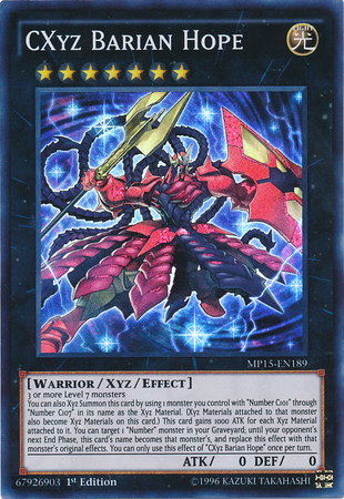 CXyz Barian Hope [MP15-EN189] Super Rare | Cracking-Singles