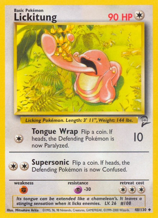 Lickitung (48/130) [Base Set 2] | Cracking-Singles