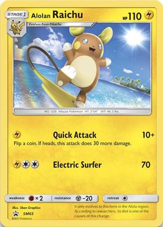 Alolan Raichu (SM65) (Jumbo Card) [Sun & Moon: Black Star Promos] | Cracking-Singles