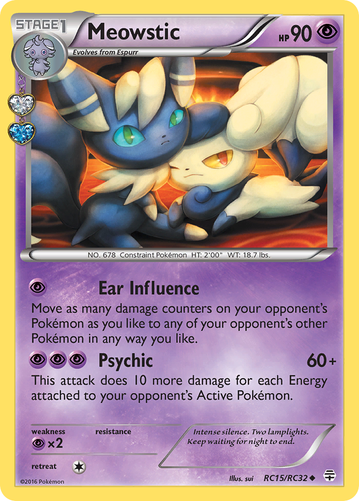 Meowstic (RC15/RC32) [XY: Generations] | Cracking-Singles