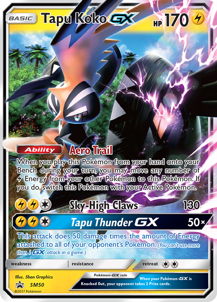 Tapu Koko GX (SM50) [Sun & Moon: Black Star Promos] | Cracking-Singles