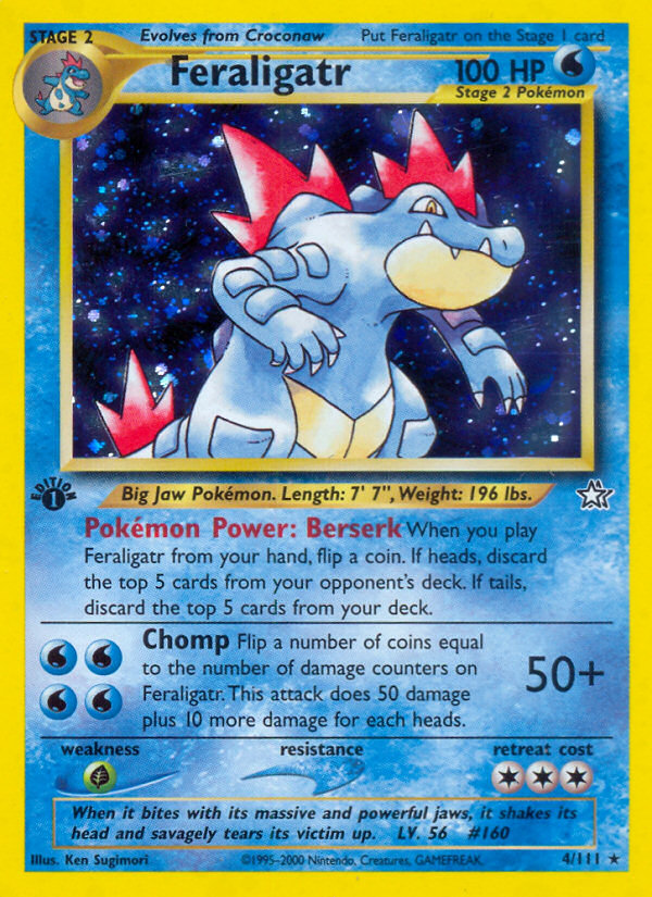 Feraligatr (4/111) [Neo Genesis 1st Edition] | Cracking-Singles