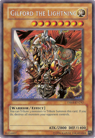 Gilford the Lightning [DR04-EN242] Secret Rare | Cracking-Singles