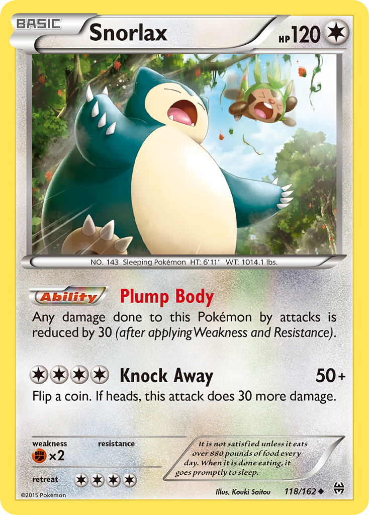 Snorlax (118/162) [XY: BREAKthrough] | Cracking-Singles