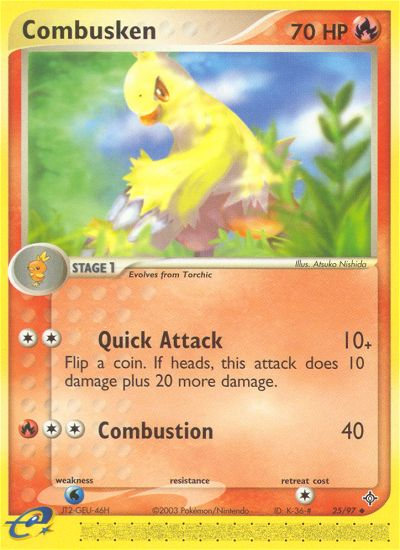 Combusken (25/97) [EX: Dragon] | Cracking-Singles