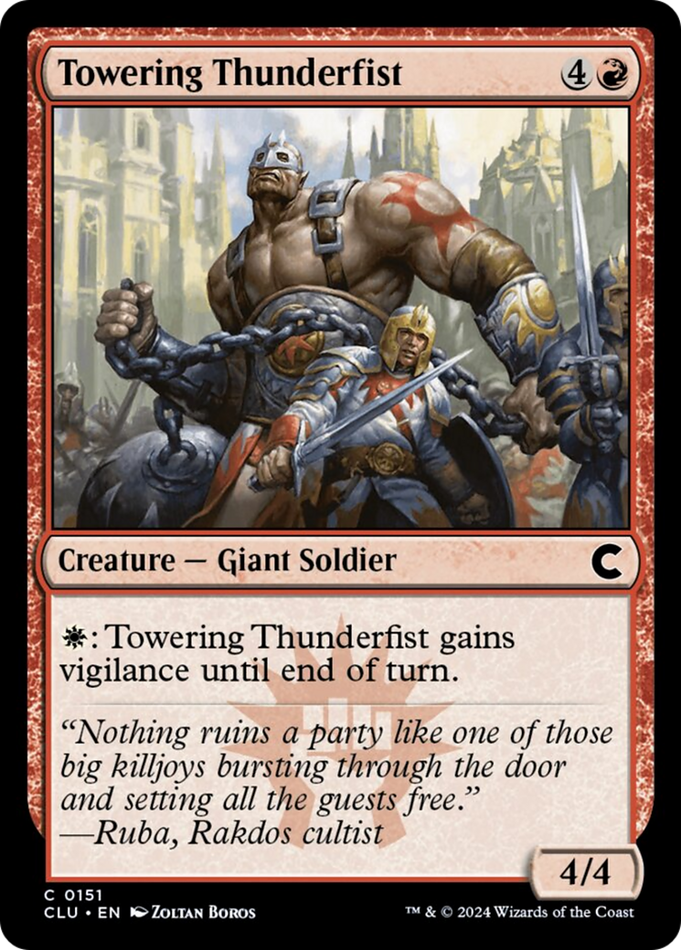 Towering Thunderfist [Ravnica: Clue Edition] | Cracking-Singles