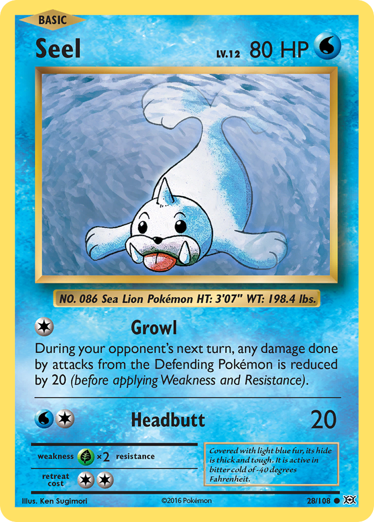 Seel (28/108) [XY: Evolutions] | Cracking-Singles