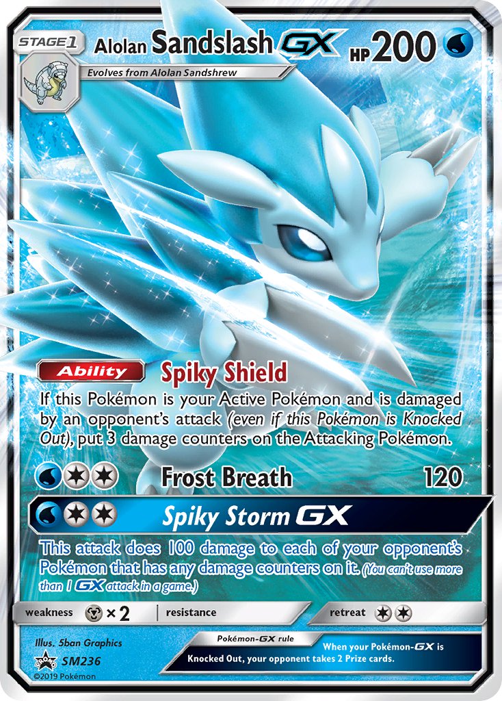 Alolan Sandslash GX (SM236) [Sun & Moon: Black Star Promos] | Cracking-Singles