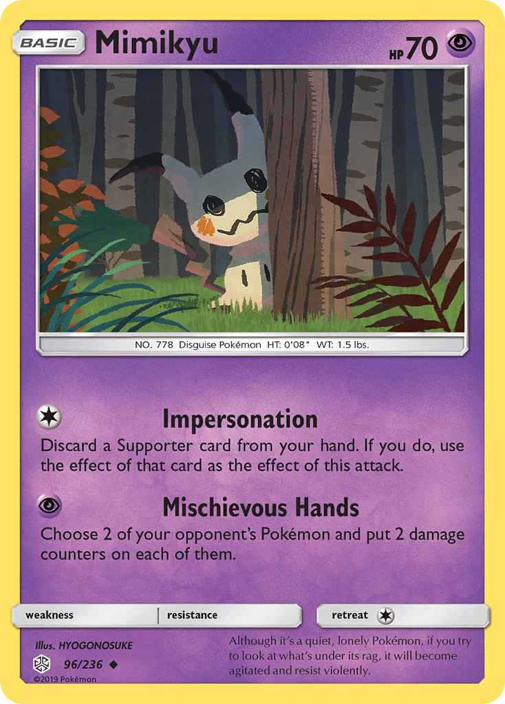 Mimikyu (96/236) [Sun & Moon: Cosmic Eclipse] | Cracking-Singles