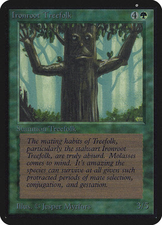 Ironroot Treefolk [Limited Edition Alpha] | Cracking-Singles