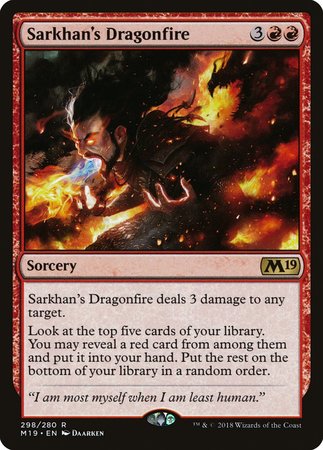 Sarkhan's Dragonfire [Core Set 2019] | Cracking-Singles