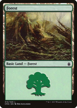 Forest (310) [Commander Anthology] | Cracking-Singles