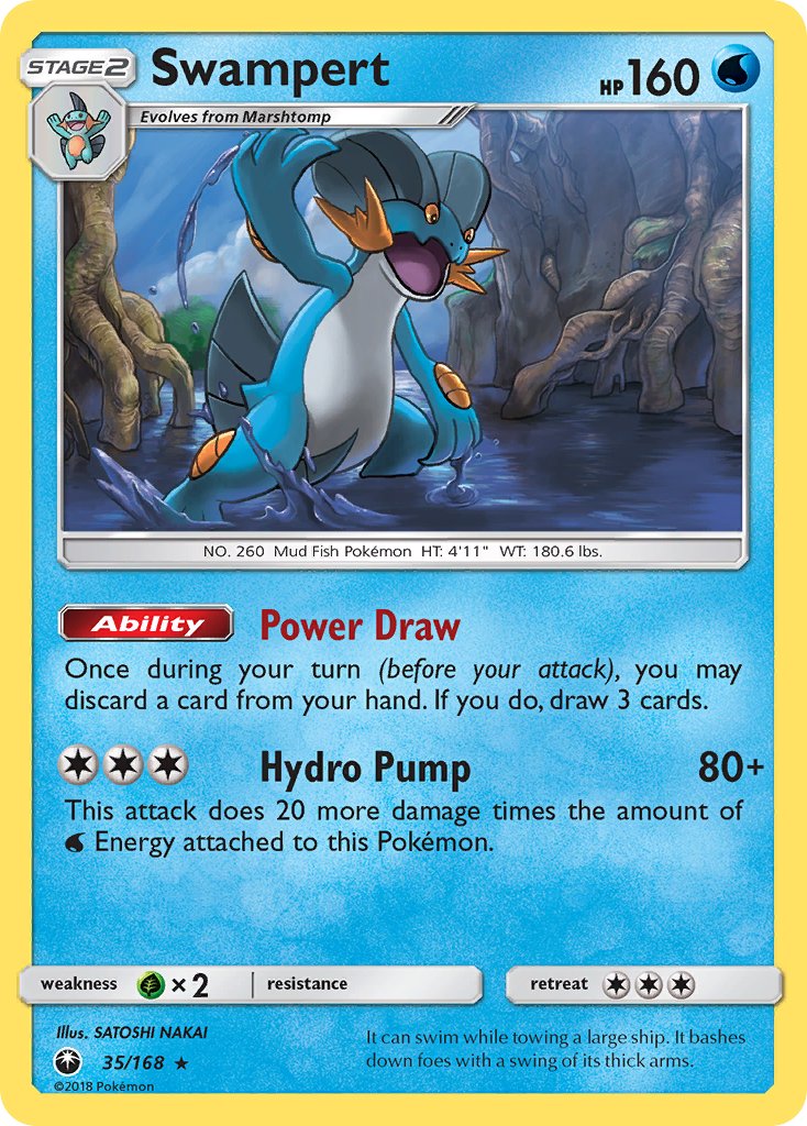 Swampert (35/168) (Theme Deck Exclusive) [Sun & Moon: Celestial Storm] | Cracking-Singles