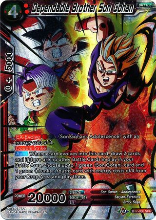 Dependable Brother Son Gohan (SPR) [BT7-006] | Cracking-Singles