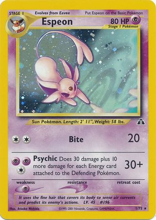 Espeon (1/75) [Neo Discovery Unlimited] | Cracking-Singles