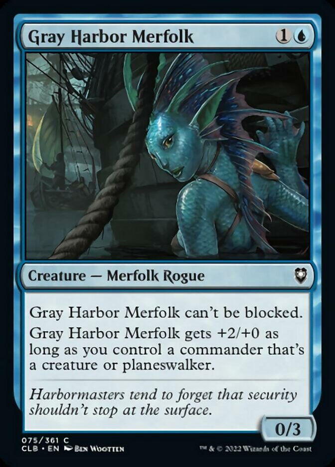 Gray Harbor Merfolk [Commander Legends: Battle for Baldur's Gate] | Cracking-Singles