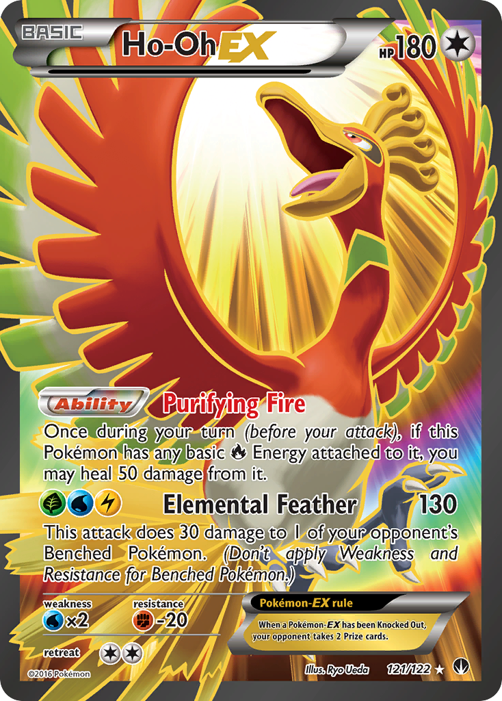 Ho-Oh EX (121/122) [XY: BREAKpoint] | Cracking-Singles