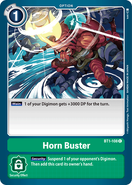 Horn Buster [BT1-108] [Release Special Booster Ver.1.0] | Cracking-Singles