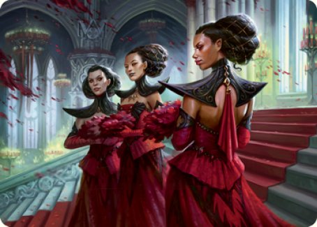 Olivia's Attendants Art Card [Innistrad: Crimson Vow Art Series] | Cracking-Singles