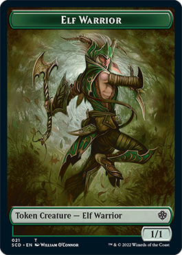 Elf Warrior // Soldier Double-Sided Token [Starter Commander Decks] | Cracking-Singles