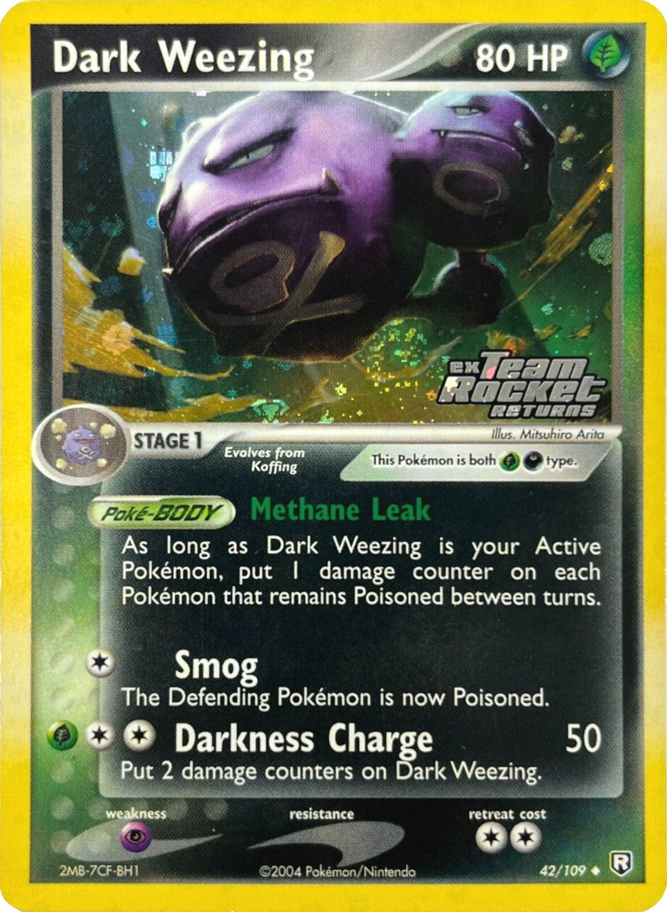 Dark Weezing (42/109) (Stamped) [EX: Team Rocket Returns] | Cracking-Singles