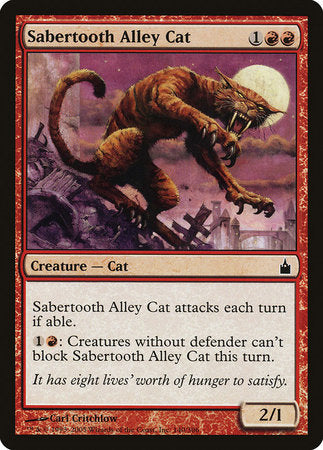 Sabertooth Alley Cat [Ravnica: City of Guilds] | Cracking-Singles