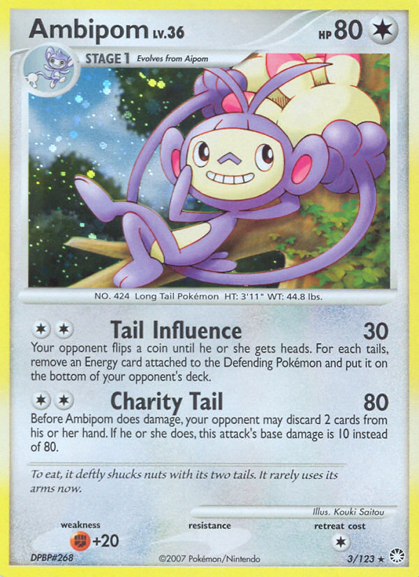 Ambipom (3/123) [Diamond & Pearl: Mysterious Treasures] | Cracking-Singles