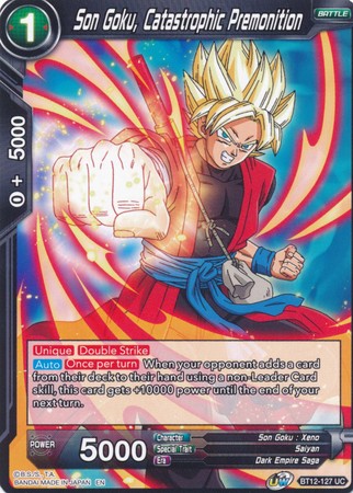 Son Goku, Catastrophic Premonition [BT12-127] | Cracking-Singles