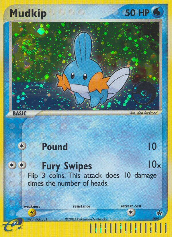 Mudkip (005) [Nintendo: Black Star Promos] | Cracking-Singles