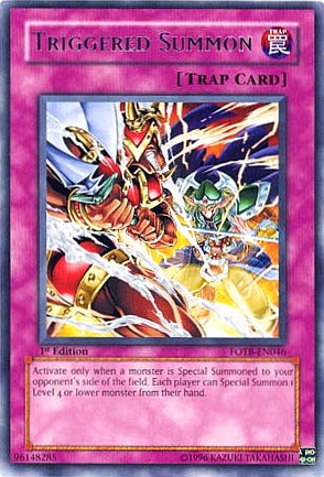 Triggered Summon [FOTB-EN046] Rare | Cracking-Singles