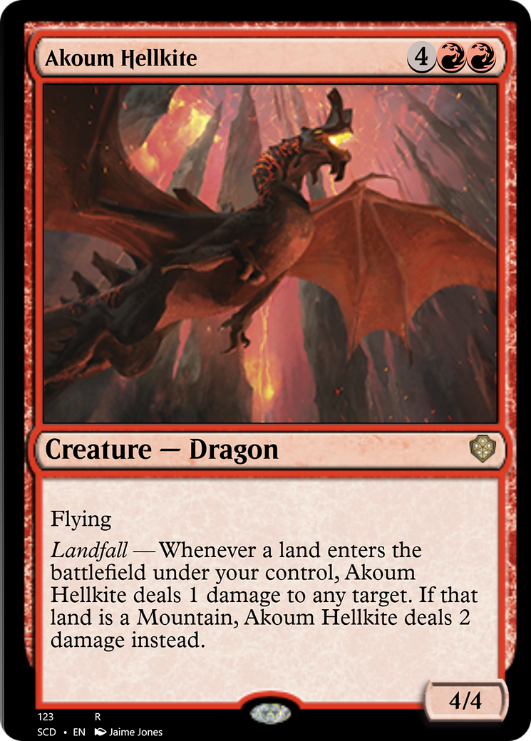 Akoum Hellkite [Starter Commander Decks] | Cracking-Singles