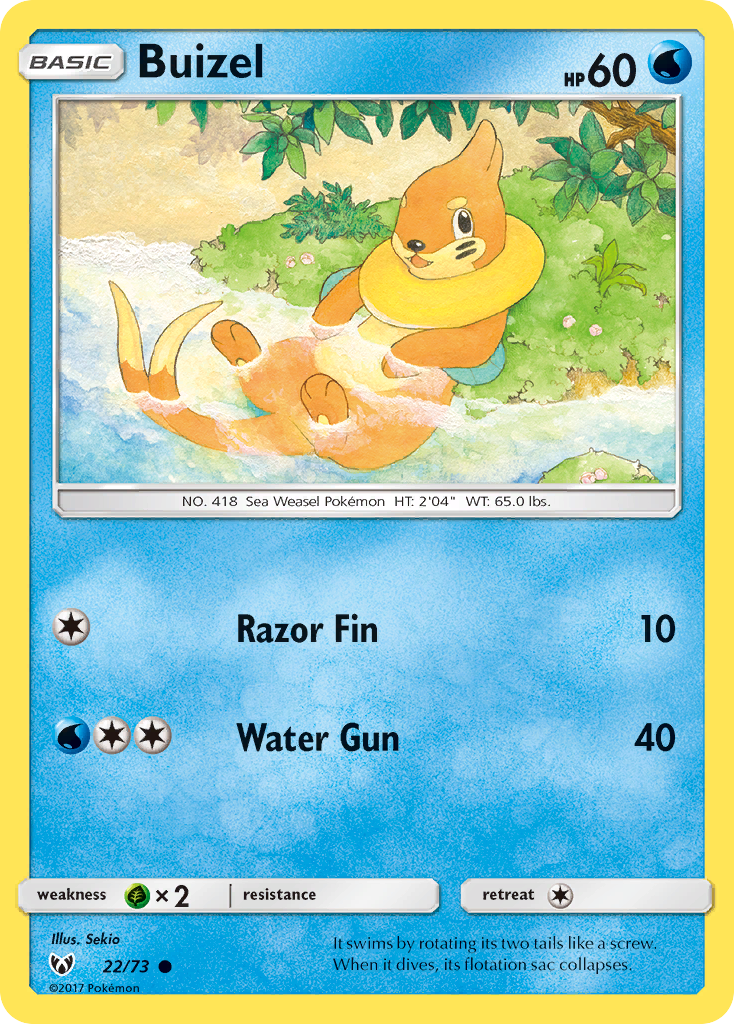 Buizel (22/73) [Sun & Moon: Shining Legends] | Cracking-Singles