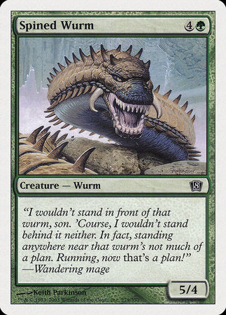 Spined Wurm [Eighth Edition] | Cracking-Singles