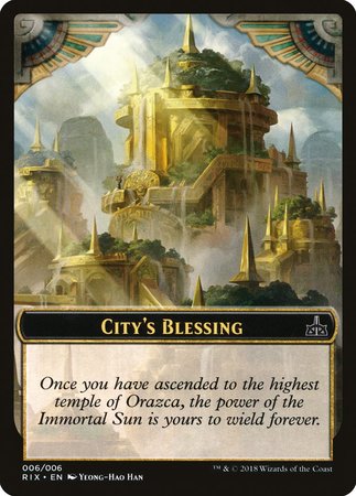 City's Blessing Token (006) [Rivals of Ixalan Tokens] | Cracking-Singles