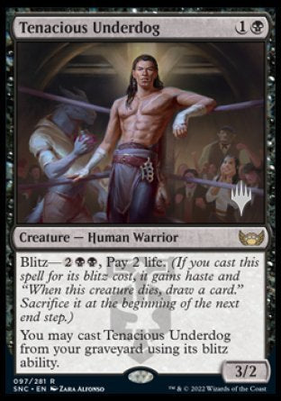 Tenacious Underdog (Promo Pack) [Streets of New Capenna Promos] | Cracking-Singles