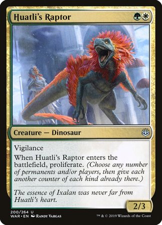 Huatli's Raptor [War of the Spark] | Cracking-Singles