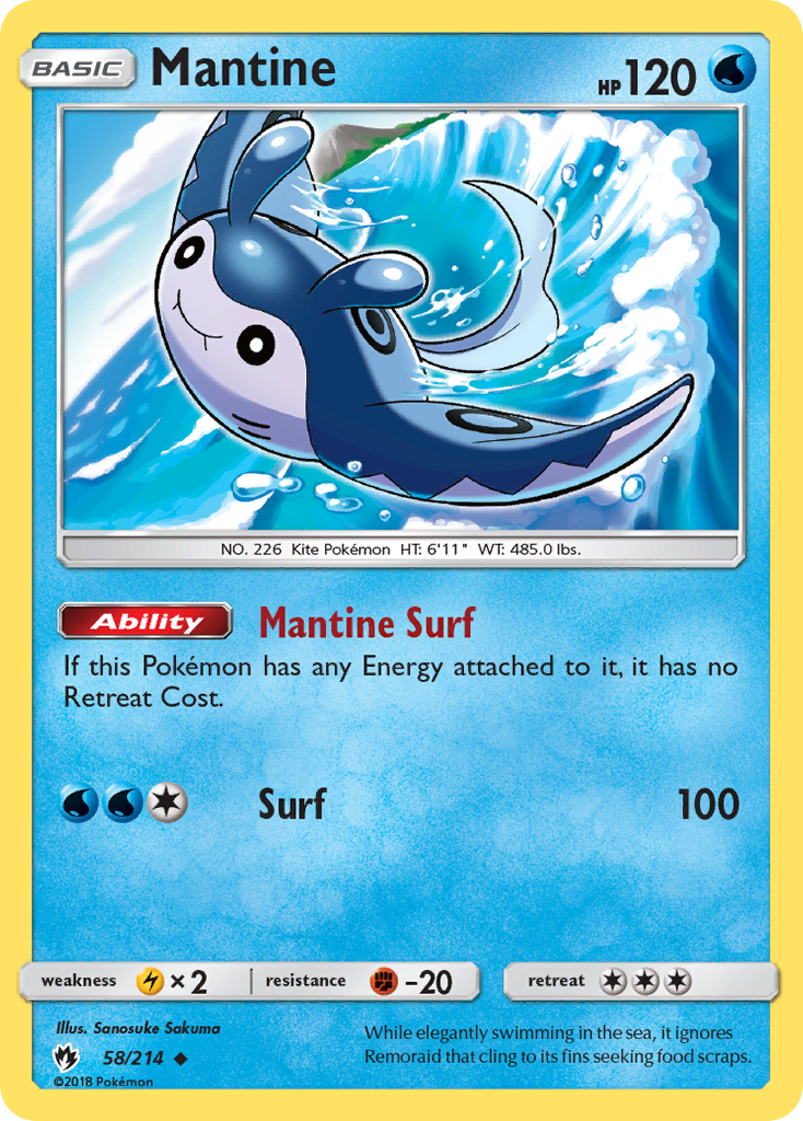 Mantine (58/214) [Sun & Moon: Lost Thunder] | Cracking-Singles