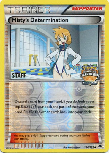 Misty's Determination (104/122) (Regional Championship Promo Staff) [XY: BREAKpoint] | Cracking-Singles