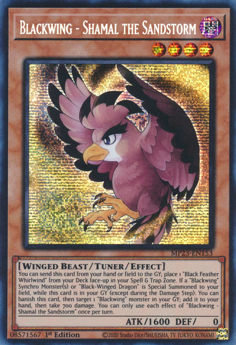 Blackwing - Shamal the Sandstorm [MP23-EN153] Prismatic Secret Rare | Cracking-Singles