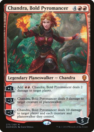 Chandra, Bold Pyromancer [Dominaria] | Cracking-Singles