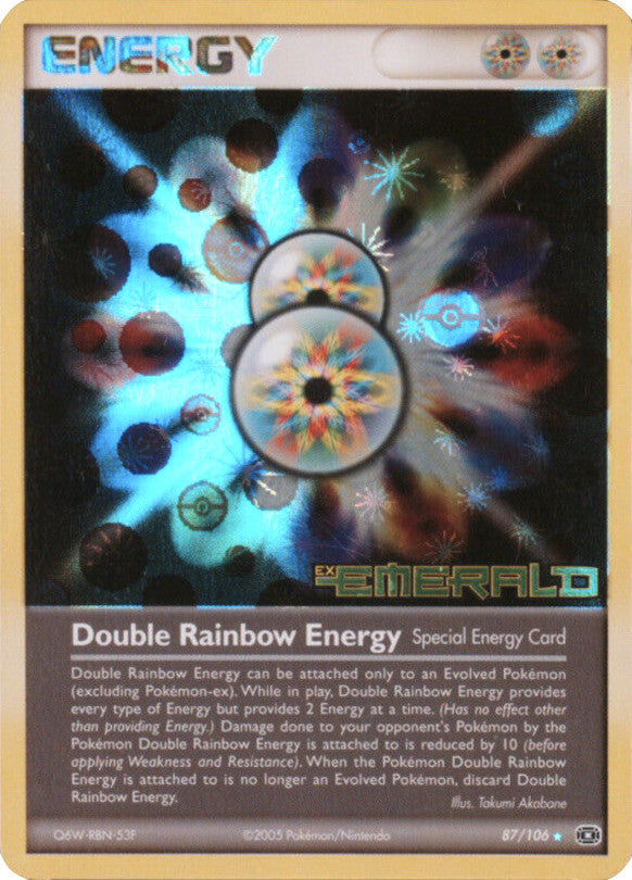 Double Rainbow Energy (87/106) (Stamped) [EX: Emerald] | Cracking-Singles