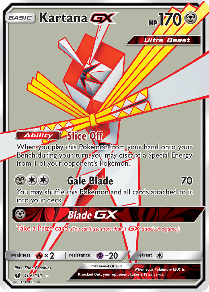 Kartana GX (106/111) [Sun & Moon: Crimson Invasion] | Cracking-Singles