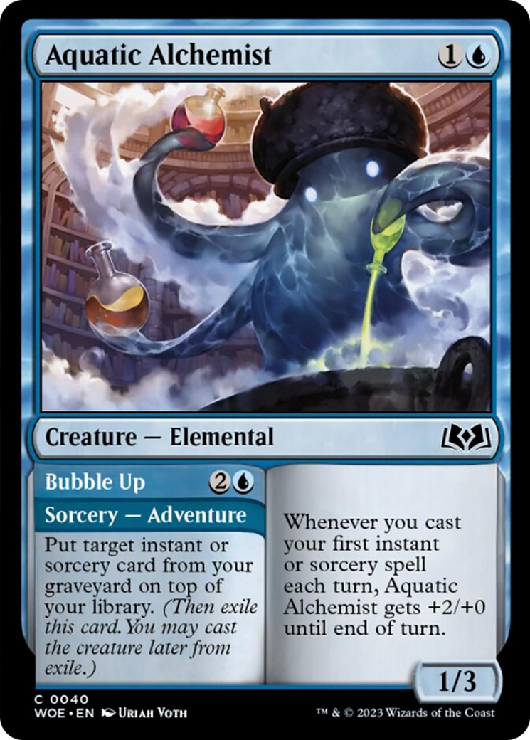 Aquatic Alchemist // Bubble Up [Wilds of Eldraine] | Cracking-Singles