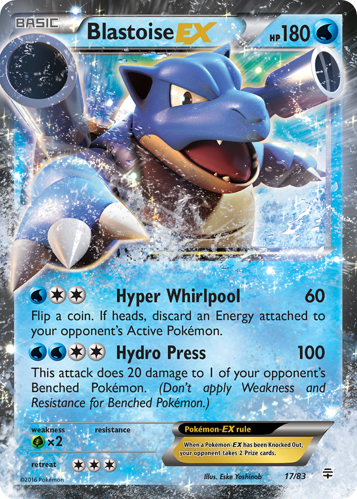 Blastoise EX (17/83) [XY: Generations] | Cracking-Singles