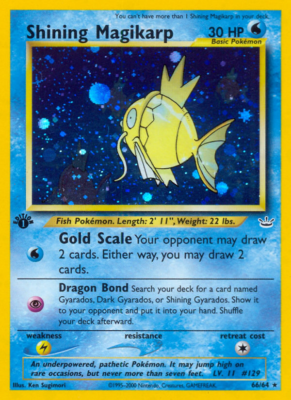 Shining Magikarp (66/64) [Neo Revelation 1st Edition] | Cracking-Singles